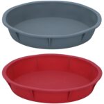 Στρογγυλή Φόρμα Κέικ Σιλικόνη Γκρι 24.5x4.5cm ALPINA Σε 2 Χρώματα - 1 τεμ.