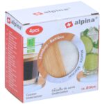 Σουβέρ 4Τμχ Μπαμπού/Μάρμαρο 2 Σχέδια ALPINA - 1 τεμ. - Image 10