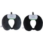 Μαξιλάρι Ταξιδιού Memory Foam Μαύρο/Γκρι Σε 2 Χρώματα - 1 τεμ. - Image 10