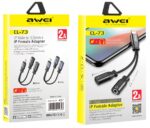 Αντάπτορας Lightning male σε Jack 3.5mm/Lightning female - CL-73 - AWEI - 888148 - Image 3