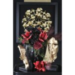 Γλυπτό Χέρια 'Two Hands' Πολυρεζίνη Χρυσό 8x13.5x29cm - 1 τεμ. - Image 4