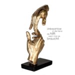 Γλυπτό Χέρια 'Two Hands' Πολυρεζίνη Χρυσό 8x13.5x29cm - 1 τεμ. - Image 2