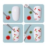 Σετ πινέλα & εργαλεία μανικιούρ Nail Art διπλής όψης - B261 - 5pcs - 910495 - Image 2