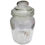 Βάζο γυάλινο με πώμα 19,5 cm [00103205] - 2 τεμ.