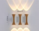 Επιτοίχιο φωτιστικό LED - Απλίκα - Warm White - 1015-6 - 941242 - Image 2