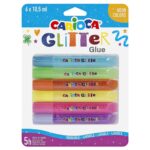 Κόλα Glitter Fluo σετ=6τεμ Carioca 6x10,5ml Carioca 42111 - 1 τεμ.