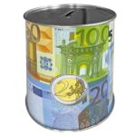 Κουμπαράς Μεταλλικός Ευρώ 12x11,5cm Homie 116786 - 1 τεμ. - Image 2