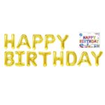 Φουσκωτό Μεταλλιζέ Happy Birthday Ύψος γραμμάτων=41cm Homie 116791 - 1 τεμ.