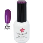 Ημιμόνιμο μανό one step 15ml - Glitter purple [40504001-004] - 1 τεμ.