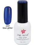Ημιμόνιμο μανό one step 15ml - Blue glitter [40504001-037] - 1 τεμ.