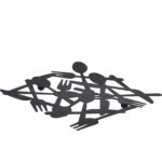 Βάση Για Κατσαρόλες ArteLibre Μαύρο Μέταλλο 19x19.5x1cm - 1 τεμ.