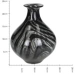 Βάζο ArteLibre Μαύρο Γυαλί 18.5x18.5x23.5cm - 1 τεμ. - Image 5