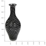 Βάζο ArteLibre Μαύρο Γυαλί 14x14x32.5cm - 1 τεμ. - Image 5