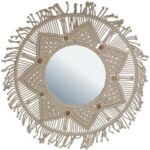 Καθρέπτης ArteLibre Μακραμέ Φυσικό Βαμβακερό 48x2x48cm - 1 τεμ.