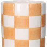 Βάζο ArteLibre Σκακιέρα Πορτοκαλί Δολομίτης 10.2x10.2x20.3cm - 1 τεμ. - Image 3