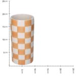 Βάζο ArteLibre Σκακιέρα Πορτοκαλί Δολομίτης 10.2x10.2x20.3cm - 1 τεμ. - Image 5