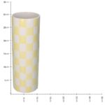 Βάζο ArteLibre Σκακιέρα Κίτρινο Δολομίτης 10.7x10.7x30.7cm - 1 τεμ. - Image 5