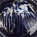 Δίσκος ArteLibre Μπλε Μέταλλο 47x47x2.5cm - 1 τεμ. - Image 3