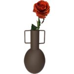 Βάζο ArteLibre Καφέ Μέταλλο 13x13x27cm - 1 τεμ. - Image 3