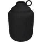 Βάζο ArteLibre Μαύρο Μέταλλο 13x13x19.5cm - 1 τεμ.