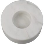 Κηροπήγιο ArteLibre Λευκό Μάρμαρο 9x9x3cm - 1 τεμ. - Image 3