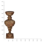 Κηροπήγιο ArteLibre Καφέ Polyresin 12x12x31cm - 1 τεμ. - Image 5