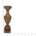 Κηροπήγιο ArteLibre Καφέ Polyresin 10x10x36.8cm - 1 τεμ. - Image 5