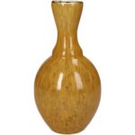 Βάζο ArteLibre Ώχρα Γυαλί 12x12x23cm - 1 τεμ. - Image 5