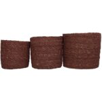Καλάθι ArteLibre Almond Seagrass 20x20x18cm Σετ 3Τμχ - 1 τεμ. - Image 2