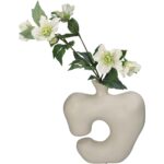 Βάζο ArteLibre Ακανόνιστο Ιβουάρ Polyresin 22.5x8x23.5cm - 1 τεμ. - Image 2