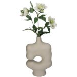 Βάζο ArteLibre Ακανόνιστο Ιβουάρ Polyresin 19x8.8x29.5cm - 1 τεμ. - Image 2
