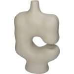 Βάζο ArteLibre Ακανόνιστο Ιβουάρ Polyresin 19x8.8x29.5cm - 1 τεμ. - Image 4