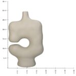 Βάζο ArteLibre Ακανόνιστο Ιβουάρ Polyresin 19x8.8x29.5cm - 1 τεμ. - Image 6