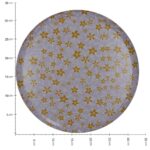Δίσκος ArteLibre Λουλούδια Πολύχρωμο Μέταλλο 33x33x1.8cm - 1 τεμ. - Image 4