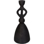 Κηροπήγιο ArteLibre Μαύρο Αλουμίνιο 11.5x11.5x27cm - 1 τεμ.