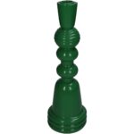 Κηροπήγιο ArteLibre Πράσινο Polyresin 10x10x30cm - 1 τεμ.