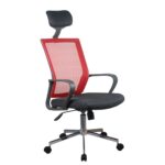 Καρέκλα Γραφείου ArteLibre ΦΟΙΒΗ Κόκκινο/Μαύρο Mesh 58x59x116-124.5cm - 1 τεμ.
