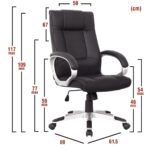 Καρέκλα Γραφείου ArteLibre ΡHNH Μαύρο PU 61.5x69x109-117cm - 1 τεμ. - Image 10