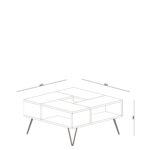 Τραπεζάκι Σαλονιού ArteLibre DONOUSA Δρυς/Μαύρο 80x80x38.6cm - 1 τεμ. - Image 5