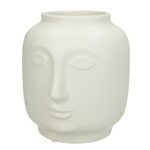 Βάζο ArteLibre Λευκό Κεραμικό 14.6x13x14.8cm - 1 τεμ.