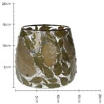 Κηροπήγιο ArteLibre Φύλλα Τσαγιού Διάφανο Γυαλί 15x15x15cm - 1 τεμ. - Image 2
