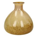 Βάζο ArteLibre Κίτρινο Γυαλί 20x20x20cm - 1 τεμ.