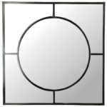 Καθρέπτης ArteLibre Μαύρο Μέταλλο 77x3x77cm - 1 τεμ.