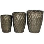 Κασπώ ArteLibre Μπρονζέ Μέταλλο 38.5x38.5x49.5cm Σετ 3Τμχ - 1 τεμ.