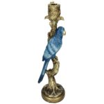 Κηροπήγιο ArteLibre Πουλί Μπλε Polyresin 10x9x25.5cm - 1 τεμ. - Image 2