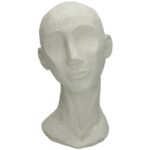 Διακοσμητικό ArteLibre Κεφάλι Λευκό Polyresin 17.5x15.5x28.4cm - 1 τεμ.