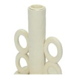 Κηροπήγιο ArteLibre Λευκό Polyresin 11x11x12.4cm - 1 τεμ. - Image 4