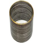 Κηροπήγιο ArteLibre Κορδόνι Καφέ Γυαλί 10x10x11cm - 1 τεμ. - Image 2