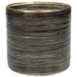 Κηροπήγιο ArteLibre Κορδόνι Καφέ Γυαλί 10x10x11cm - 1 τεμ.