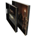 Δίσκος Σερβιρίσματος ArteLibre Μαύρο MDF 50x35x4cm Σετ 2Τμχ - 1 τεμ. - Image 3